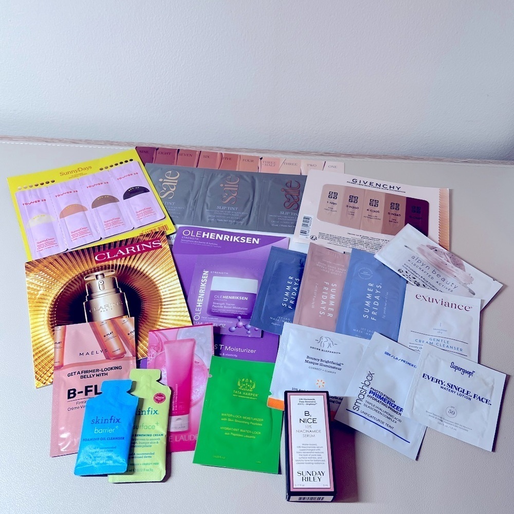 Skincare Samples - Sunday Riley, Tower 28, Givenchy, Summer Fridays & More!